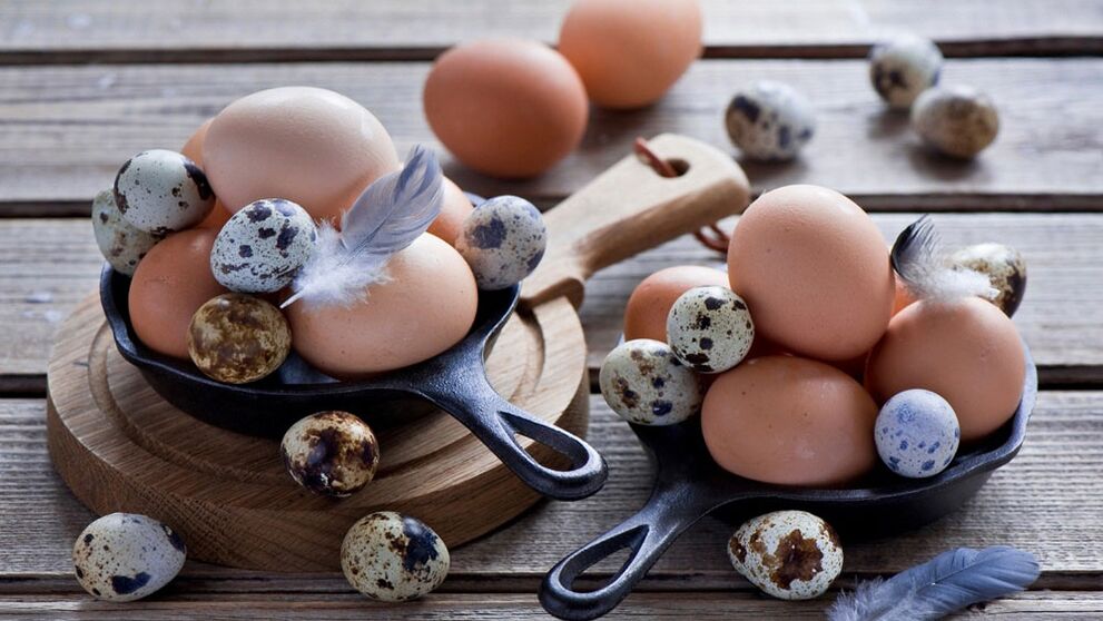 Ovos de galinha e codorna têm um efeito positivo sobre os hormônios masculinos