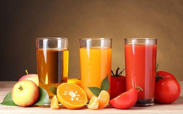 sucos de frutas e vegetais para aumentar a potência